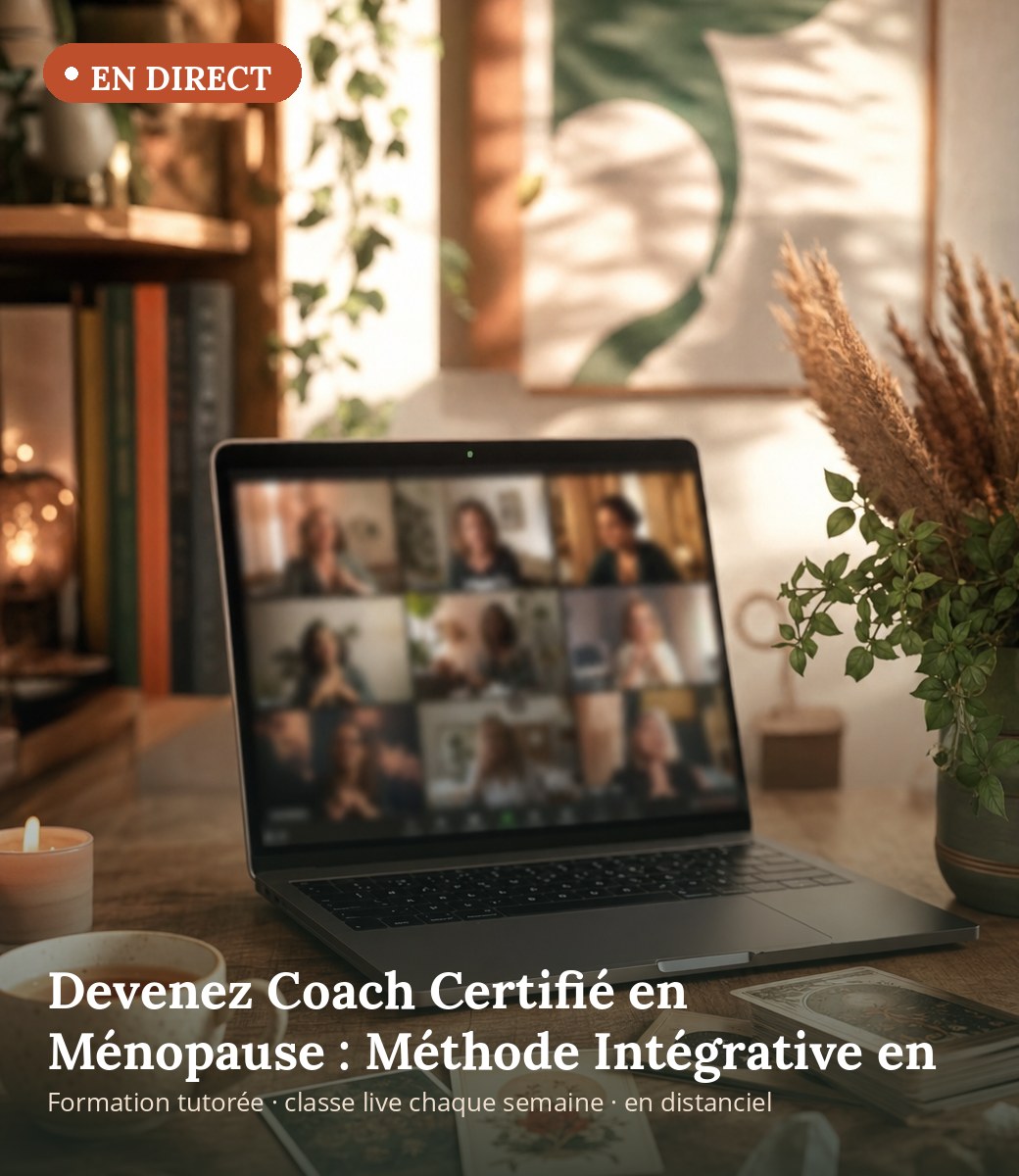 Devenez Coach Certifié en Ménopause : Méthode Intégrative en 24 Modules